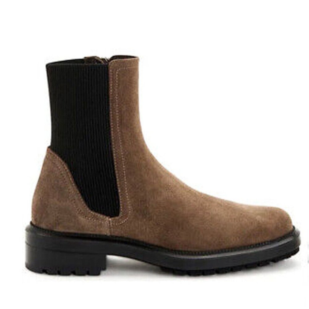 New! Aquatalia Lauda Weatherproof Chelsea Boot Brown Size 9 M DD466